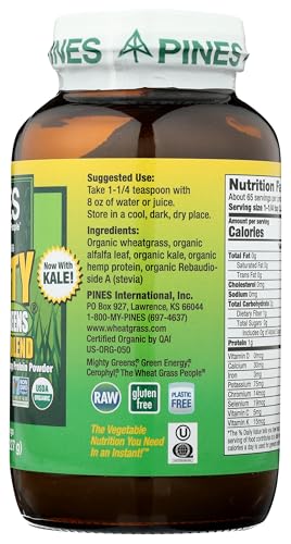 Pines Organic Mighty Greens Superfood Blend, 8 Ounce Pines buy supplements Au