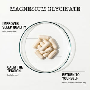 Zenium - Magnesium Glycinate for Sleep, Chelated, 600mg per Serving, 120 Capsules | High Absorption | Relieve Tension, Worry, Nervousness | Calm The Mind & Body | Ayurvedic | Natural Relief Supplement ZeniumΒ buy supplements Au
