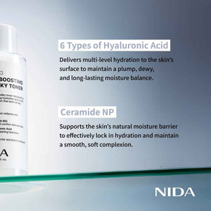 NIDA Youth-boosting Rice Milky Toner, for Glass Skin | Rice Bran Extract, Niacinamide, Ceramide NP, Panthenol | Deep Moisturizing, Hydrating and Refreshing