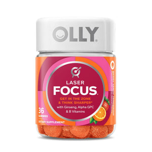 OLLY Ultra Strength Goodbye Stress Softgels 60 Count & Laser Focus Gummy 36 Count Brain Support Supplement Bundle OLLY buy supplements Au