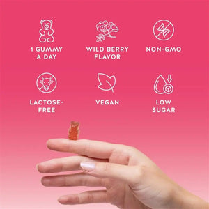Biotin Gummies for Hair, Skin & Nails. 5,000 mcg High Potency Vegan Vitamins for Faster Hair Growth, Stronger Nails & Healthy Skin. with Vitamins C & E, 90 Gummies Bears with Benefits