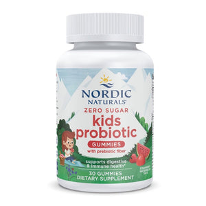 Nordic Naturals Zero Sugar Kids Probiotic Gummies - Strawberry Watermelon Flavor - 30 Gummies - Supports Digestive Wellness & Immune Health - Non-GMO - Third Party Tested - Vegan - 30 Servings Nordic NaturalsBuy Supplements Australia