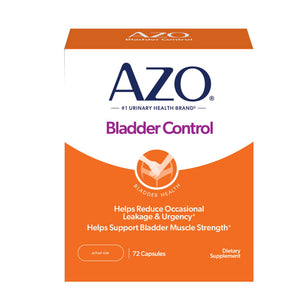 AZO Bladder Control with Go-Less Daily Supplement | Helps Reduce Occasional Urgency, leakage due to laughing, sneezing and exerciseβ β β | 72 Capsules AZOBuy Supplements Australia