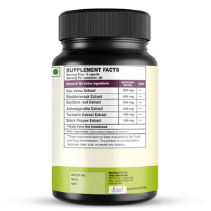 SETNUTRA Well From Within Sea Moss 6 in 1 Super Blend Ashwagandha Burdock Turmeric & Bladderwrack Immunity & Detox Support 60 Veg Capsules Non GMO No Gluten SETNUTRA Well From Within buy supplements Au
