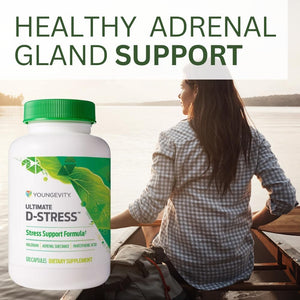 Youngevity Ultimate D-Stressβ’ β Natural Stress Relief Supplement with Magnesium, Valerian Root Extract, and B Vitamins β Supports Adrenal Health and Nervous System β 120 Capsules (Pack of 1) YoungevityBuy Supplements Australia