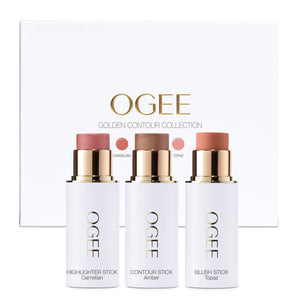 supplement productsOgee Face Stick Trio - Golden Contour Stick Makeup Collection - Certified Organic Bronzer, Blush Stick, and Highlighter Stick for a Flawless Look - JerryCherryUSA