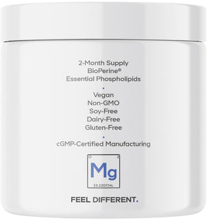 Codeage Liposomal Magnesium Glycinate Supplement, 2-Month Supply, Bisglycinate Magnesium Chelate, Chelated Magnesium Mineral Pills, BioPerine Black Pepper Vitamins Capsules, Non-GMO Vegan, 240 ct CodeageBuy Supplements Australia