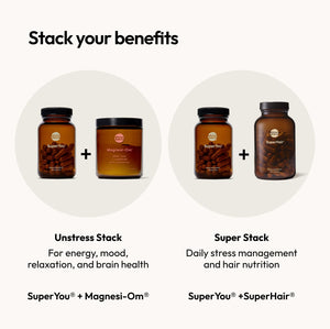 Moon Juice SuperYou Ashwagandha Supplements with Rhodiola, Shatavari & Amla - Cortisol Reducer for Energy, Mood, Focus and Stress Support, Vegan, Non-GMO & 100% Traceable, 60 Capsules, 30 Servings Moon Juice buy supplements Au