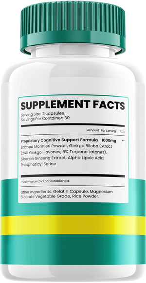 Neuro Defender Supplement Capsules β NeuroDefender Natural Blend Formula Focus Memory Support and Reviews (1 Pack β 60 Capsules) IndeloBuy Supplements Australia