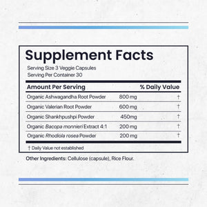 Nature's Pure Blend Ashwagandha Supplements – Organic Ashwagandha Root & Extract for Women and Men – Stress Relief, Sleep, and Mood Support – Athletic Performance & Focus Support – 60 Vegan Capsules Nature's Pure BlendBuy Supplements Australia