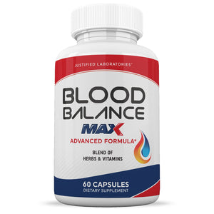 Justified Laboratories (3 Pack) Blood Balance Max 1295MG Supplement Pills 180 Capsules Justified Laboratories buy supplements Au