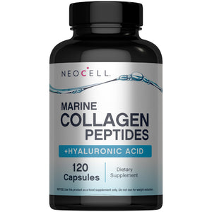 NeoCell Marine Collagen Peptides Capsules | 120 Pills | with Hyaluronic Acid | Plus Vitamin C | for Women and Men NeoCell buy supplements Au