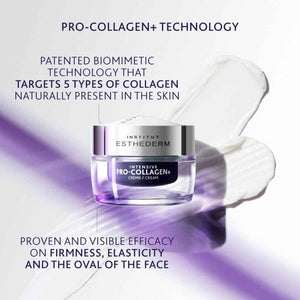 Institut Esthederm - Pro-Collagen+ Cream - Face & Neck - Targets Lack of Firmness & Skin Sagging - Redefines Facial Contours