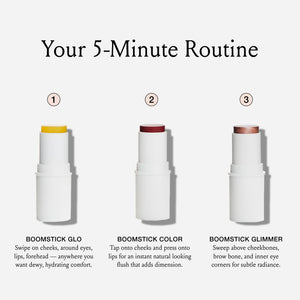 supplement productsBoomstick Trio ® Color 3 Pack Cream Blush Makeup, Color Blush Stick, Highlighter Stick & Moisturizer for Cheeks, Eyes & Lips, Blendable Vegan Boom Sticks by Cindy Joseph - JerryCherryUSA