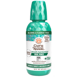 supplement productsGuruNanda Oral Rinse Fresh Breath Mouthwash, ADA-Accepted Alcohol-Free Mouthwash, 7 Essential Oils & Vitamins, SLS & Flouride-Free, Wild Mint, 16 Oz - JerryCherryUSA