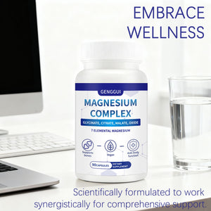 Magnesium Complex 1000mg - 7-in-1 Supplement with Glycinate, Citrate & Malate - Supports Muscle Relaxation, Sleep, Heart Health - High Absorption Capsules, 90 Count (1) CellJuvMax buy supplements Au