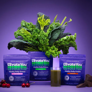 L'Evate You Vitality Daily Greens Powder (28 Servings) 30 Superfoods, 9 Greens - for a Cellular Energy Boost, Powered by M-Charge Complex for All Day Energy (Tart Cherry) Steve Harvey's L'Evate You buy supplements Au
