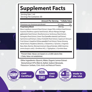 GlycoPezil β Daily Liquid Botanical Supplement with Chromium, Maca Root, Ginseng & Plant Extracts β Clean, Stimulant-Free Formula β GMP-Certifed, Non-GMO, Made in USA - 2 fl oz, 1 Month Supply Natureβs NutriWaveBuy Supplements Australia