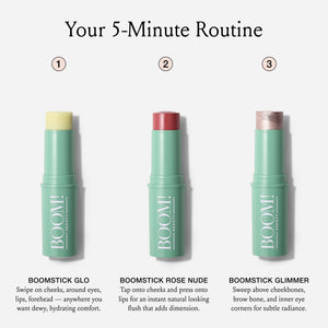 supplement productsBoomstick Trio ® Rose Nude 3 Pack Cream Blush Makeup - Rose Nude Blush Stick, Highlighter Stick & Moisturizer for Cheeks, Eyes & Lips - Boom Sticks by Cindy Joseph for Older Women - JerryCherryUSA