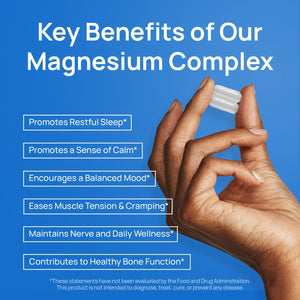 Selerb Magnesium Complex for Women and Men-Glycinate,Malate,Citrate,Oxide Supports Calm, Sleep, Muscle & Energy with D3, B6, Zinc, Slippery Elm & DGL Gentle on Stomach 90 Capsules Selerb buy supplements Au