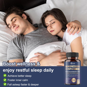 Magnesium Complex 700mg, 12 in 1 Magnesium Supplement with Glycinate, Citrate, Malate, Oxide, Taurate & Orotate, High Absorption Magnesium for Sleep, Muscle, Nerve & Heart Support, Vegan, 120 Capsules AiwevonĀ buy supplements Au