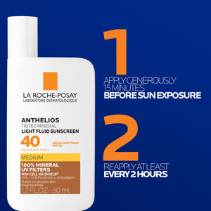 supplement productsLa Roche-Posay Anthelios Tinted Sunscreen SPF 40, Broad Spectrum SPF + Antioxidants, Titanium Dioxide & Zinc Oxide Sunscreen, 4 Flexible Shades With No White Cast - JerryCherryUSA