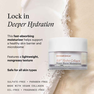 SkinMedica HA⁵ Hydra Collagen Water Burst Face Moisturizer with Vegan Collagen - Plumping Face Cream with Microbiome Barrier Complex for 24-Hour Hydration