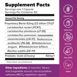 BiotiQuest Sugar Shift Probiotic | Helps Decrease Sugar & Carb Cravings and Supports Digestive Balance | 22 Billion CFU | Non-GMO, Gluten-Free, & Vegan | 60 Servings BiotiQuestBuy Supplements Australia