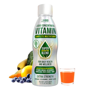 MBS Biotechnology Liquid Multivitamin for Adults ā Complete High-Absorption Daily Vitamin with Superfoods, CoQ10, B-Complex, Turmeric & PQQ ā Immune & Energy Support ā Berry Flavor, 17 oz MBS BiotechnologyBuy Supplements Australia