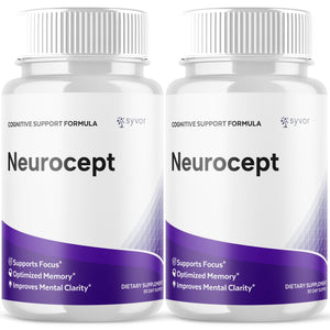 (2 Pack) Neurocept Capsules, Official Neurocept Brain Supplement Pills with All Natural Ingredients, Advanced Formula Support Pills with Max Strength Premium Vitamins for Women & Men (120 Capsules) SyvorBuy Supplements Australia
