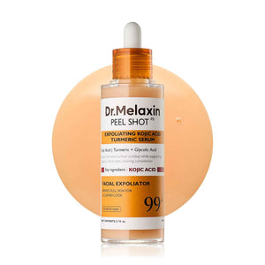 Dr. Melaxin Peel Shot Kojic Acid Turmeric Serum β Exfoliating Dark Spot Corrector with AHA/BHA & Niacinamide, Brightening & Even Tone