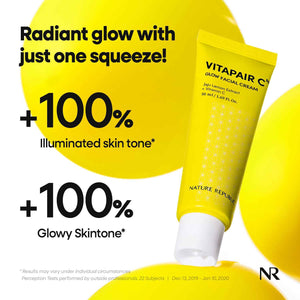 Nature Republic Vitapair C Glow Facial Cream | Vitamin Moisturizer for Radiance & Glow, Even-Looking Skin Tone, Long-Lasting Hydration