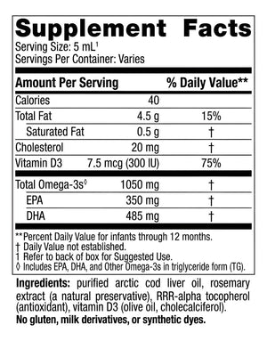 Nordic Naturals Baby’s DHA, Unflavored - 2 oz - 1050 mg Omega-3 + 300 IU Vitamin D3 - Supports Brain, Vision & Nervous System Development in Babies - Non-GMO - Servings May Vary Nordic NaturalsBuy Supplements Australia