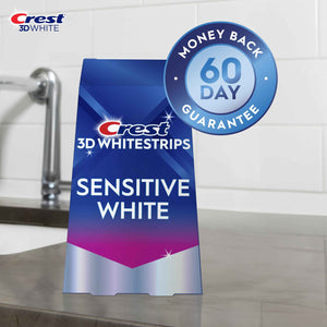 Crest 3D Whitestrips Sensitive White – Teeth Whitening Kit, 18 Treatments, Each with 1 Upper/1Lower, 36 Strips – Crest 3DWhite Teeth Whitening Strips