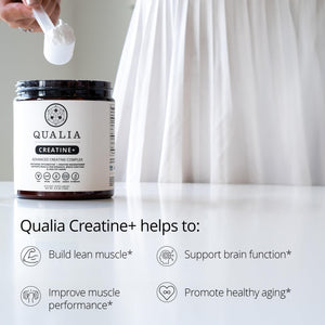 Qualia Creatine | Advanced Creatine Complex | 2 Sources + Magnesium | Optimized Absorption | Muscle Performance, Brain Function, & Healthy Aging (30 Servings) QUALIA LIFE SCIENCES buy supplements Au