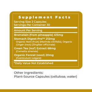 Premier Research Labs GastroVen - Digestive Enzymes for Women & Men, Digestive Health Supplement, Supports Healthy Gut Microbiome w/Bromelain, Ginger - 60 Capsules Premier Research LabsBuy Supplements Australia