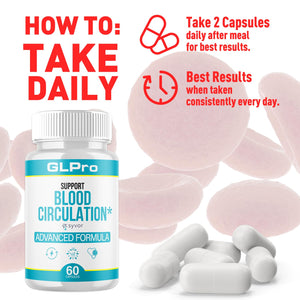 GLPro Blood Capsules, Official GLPro Blood Health Support Pills with All Natural Ingredients, Advanced Formula Supplement with Maximum Strength Premium Vitamins for Women and Men (60 Capsules) Syvor buy supplements Au