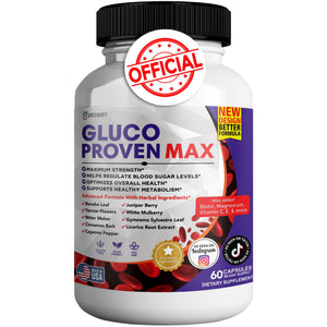GREENVIFY Gluco Proven Max β Daily Wellness Support Supplement with Vitamins, Minerals, and Herbs β Chromium, Magnesium, Banaba, Bitter Melon, and Zinc β Non-GMO, Gluten-Free β 60 Capsules GREENVIFYBuy Supplements Australia