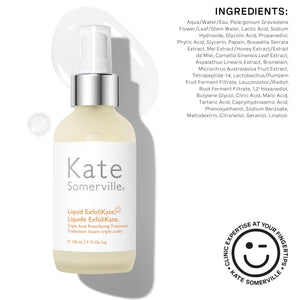 supplement productsKate Somerville Liquid ExfoliKate – Triple Acid Resurfacing Treatment, Clinically Formulated AHA Overnight Facial Exfoliator, JerryCherryUSA