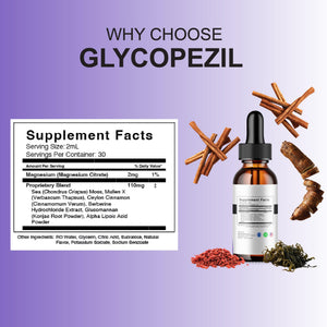 BLUE VIBE Glycopezil Drops, Glyco pezil Advanced Maximum Strength Overall Health & Blood Support Supplement, Glycopezil Premium Daily Health and Overall Energy Formula (2 Pack - 4oz / 120ml) BLUE VIBEBuy Supplements Australia