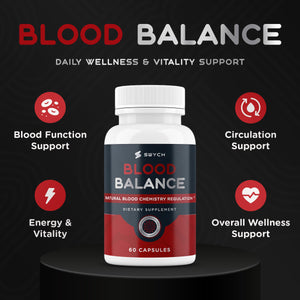 Blood Balance Supplement for Healthy Blood Support, Circulation, Metabolism & Vitality | Energy Formula with Premium Ingredients | Holistic Products to Support Cardiovascular Function – 60 Capsules SWYCH buy supplements Au