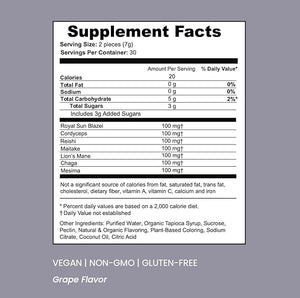 SOULBELLY Multi-Mushroom | Ritual Vitamin Gummies for Energy, Focus and Immune Balance | Vegan | Gluten-Free | Non-GMO | 60 Count SOULBELLYΒ buy supplements Au