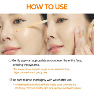 Dr. Melaxin Peel Shot Kojic Acid Turmeric Serum β Exfoliating Dark Spot Corrector with AHA/BHA & Niacinamide, Brightening & Even Tone