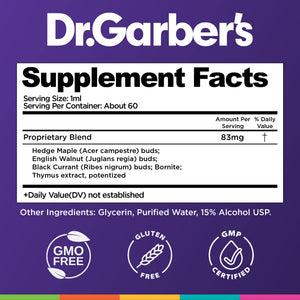 Dr. Garber's Natural Solutions Immune Boost Health Oral Drops - Gemmotherapy Liquid Supplement to Strengthen Immunity, Support Immune System, Increase Resistance, & Contains Antioxidants - 60ml DR.GARBER'SÂ buy supplements Au