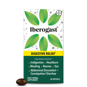 Iberogast Softgels, Herbal Relief of Stomach Upsets: Occasional Indigestion, Bloating, Gas, Nausea, Upset Stomach; 6-Herb Blend with Iberis Amara, Peppermint, Licorice, Lemon Balm; 30ct Iberogast buy supplements Au