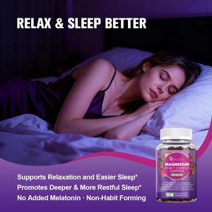 Migcopat Magnesium Complex Gummies, 20 in 1 Magnesium Gummy with Glycinate Citrate Malate Taurate - Ashwagandha, L-Theanine, D3&Zinc for Relaxation, Sleep, Muscle&Heart Support, Strawberry, 60 Cts Migcopat buy supplements Au