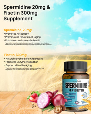 Spermidine 20mg + Fisetin 300mg + Akkermansia for Women丨Cellular Renewal, Metabolic & Gut Health Anven Health buy supplements Au