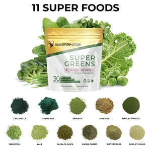 Transformation Super Greens Superfood Powder & Performance Insulated Shaker Bottle | Immune & Energy Support | Made with Natural Ingredients | Detoxifying & Alkalizing Minerals SPR BODYΒ buy supplements Au