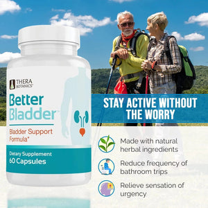 Better Bladder Control Supplement for Women & Men β Bladder Support Supplement to Help Reduce Urinary Leaks, Frequency & Urgency - 60 Count (1 Bottle) Better BladderBuy Supplements Australia