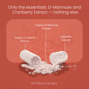 NaturaLife Labs Organic D-Mannose 1300 mg with Organic Cranberry Extract 100 mg per Serving ā 100 Capsules ā Non-GMO, Gluten-Free, Vegan NaturaLife LabsBuy Supplements Australia